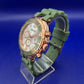Moderne Ernest Damen Uhr – Sportliches Design in Grün & Roségold