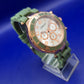 Moderne Ernest Damen Uhr – Sportliches Design in Grün & Roségold