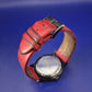 Moderne Noon Copenhagen Unisex Uhr – Markantes Design in Rot & Schwarz