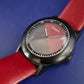 Moderne Noon Copenhagen Unisex Uhr – Markantes Design in Rot & Schwarz