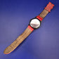 Moderne Noon Copenhagen Unisex Uhr – Markantes Design in Rot & Schwarz
