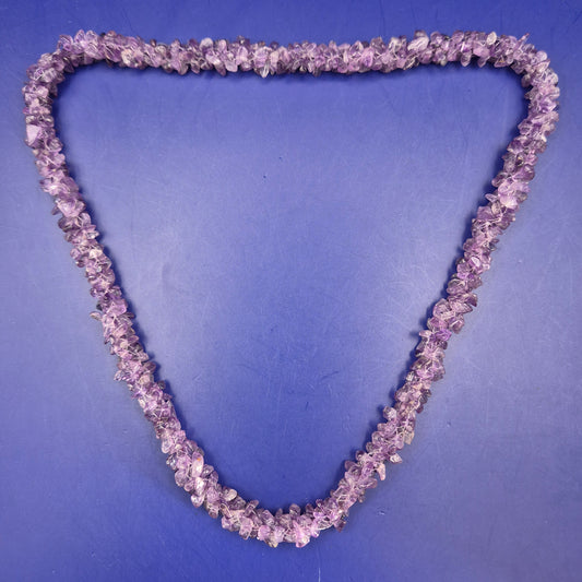 Edle Amethyst Splitterkette – Natürliches Violett für zeitlosen Stil