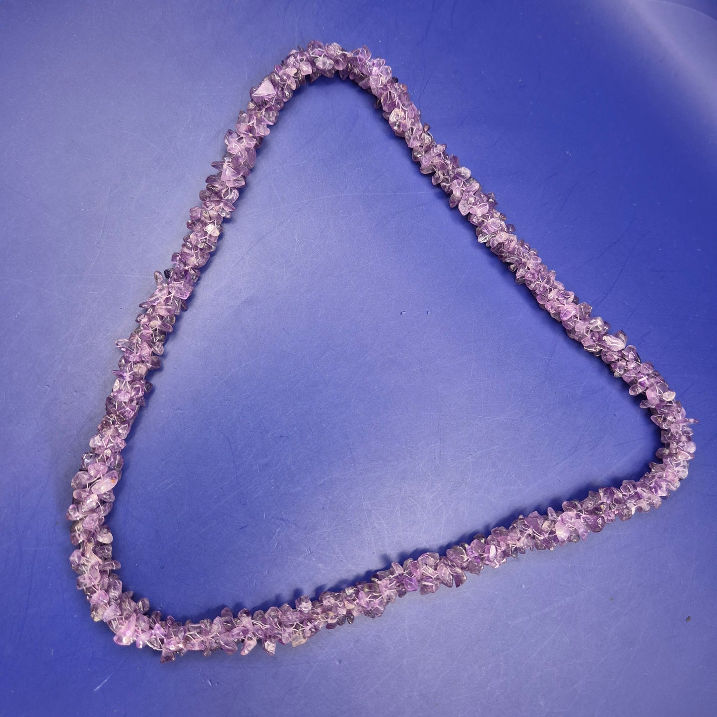 Edle Amethyst Splitterkette – Natürliches Violett für zeitlosen Stil