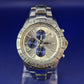 Robuste Fossil Blue Chronograph Herren Uhr – Sportliches Edelstahl Design