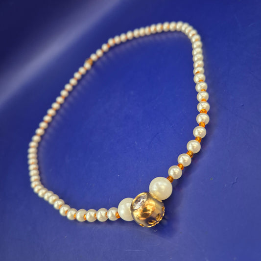 Elegante Perlen Halskette mit 925 Silber Anhänger – Klassischer Stil