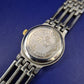 Elegante Pearl Damen Uhr – Blaues Zifferblatt & Bicolor Design