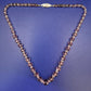 Vintage Amethyst-Glas Kette mit 925 Silber Verschluss – Eleganter Schmuck