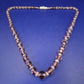 Vintage Amethyst-Glas Kette mit 925 Silber Verschluss – Eleganter Schmuck