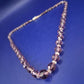 Vintage Amethyst-Glas Kette mit 925 Silber Verschluss – Eleganter Schmuck