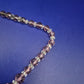 Vintage Amethyst-Glas Kette mit 925 Silber Verschluss – Eleganter Schmuck