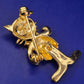 Verspielte Katzen Brosche in Gold-Optik – Charmantes Accessoire