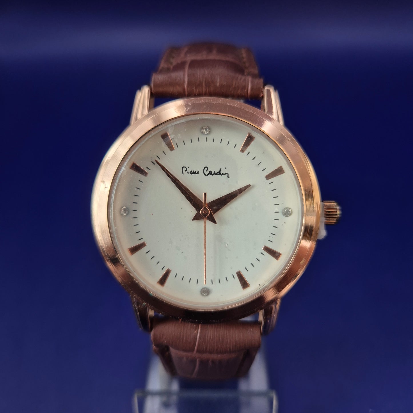 Elegante Pierre Cardin Damen Uhr – Roségold & Leder Look
