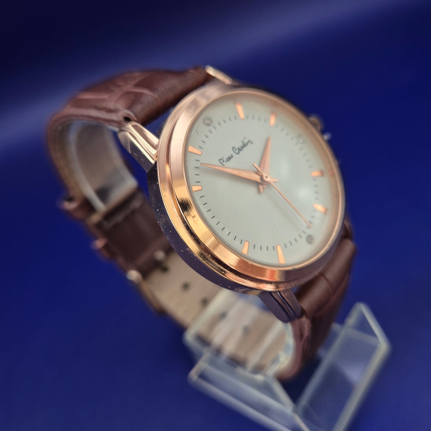 Elegante Pierre Cardin Damen Uhr – Roségold & Leder Look