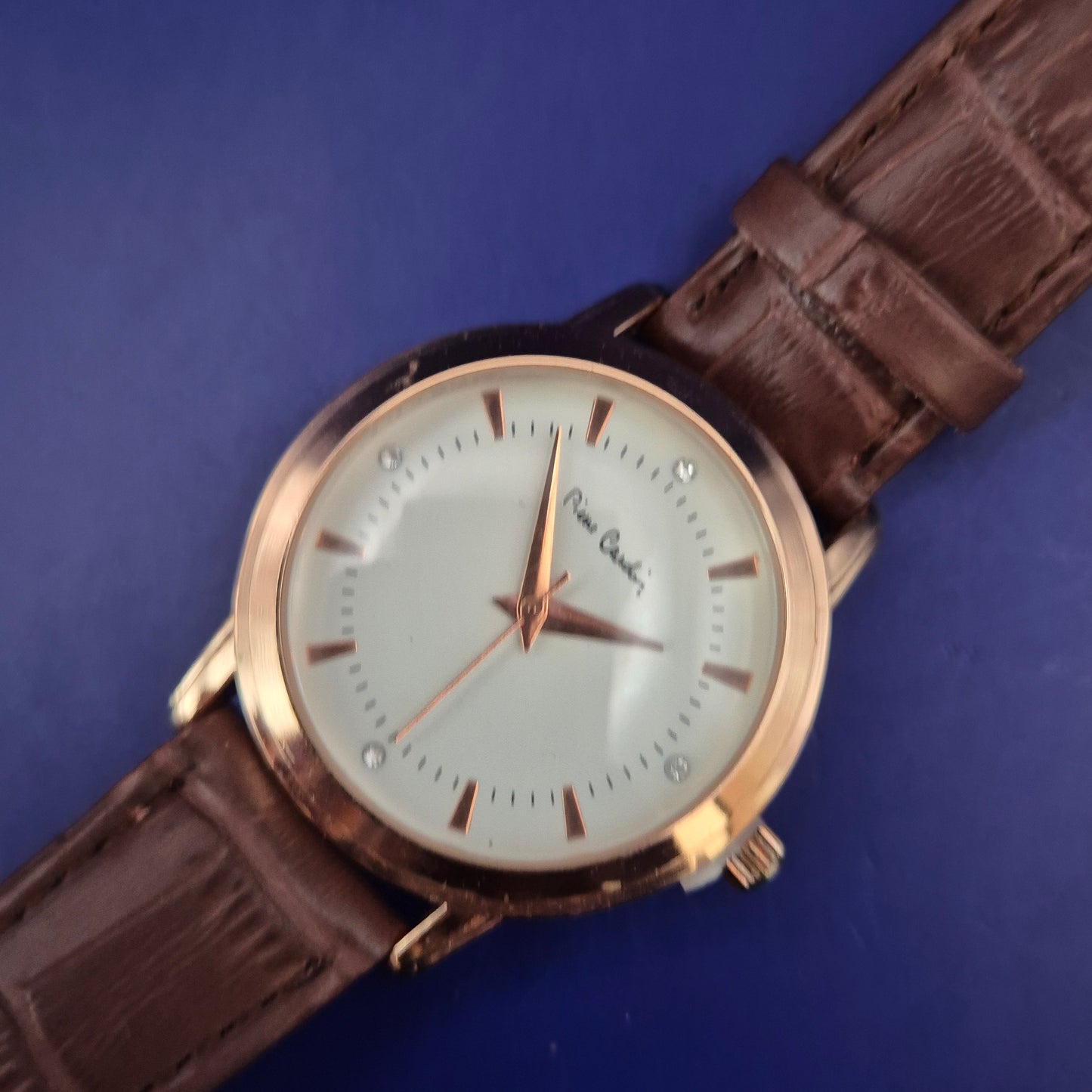 Elegante Pierre Cardin Damen Uhr – Roségold & Leder Look