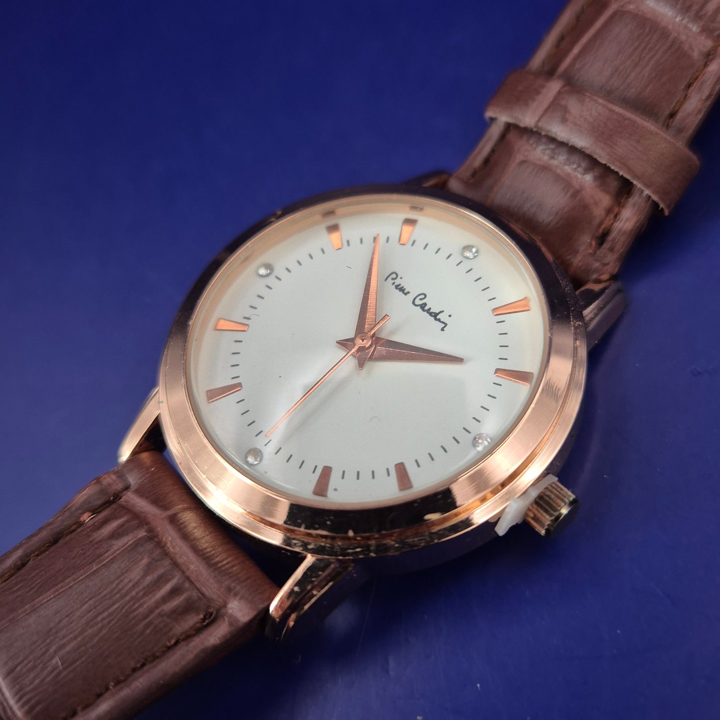 Elegante Pierre Cardin Damen Uhr – Roségold & Leder Look