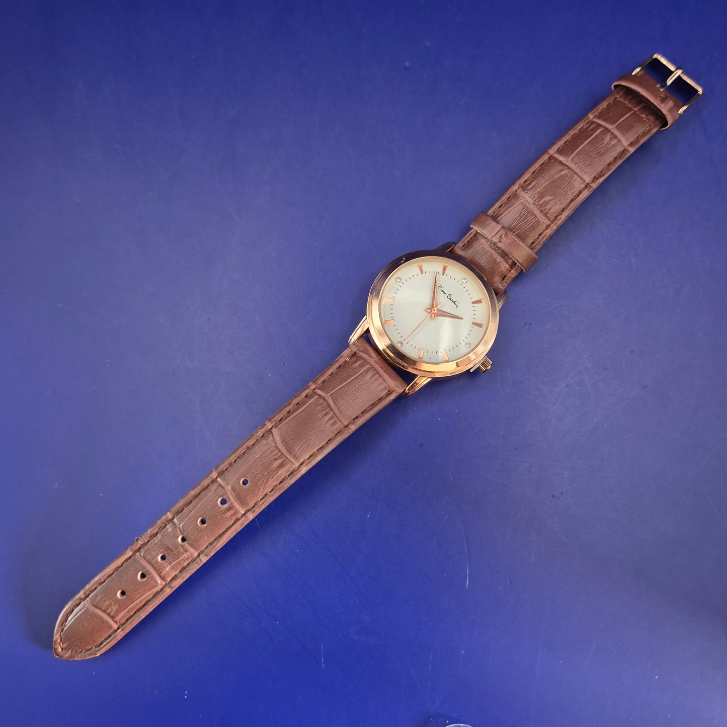 Elegante Pierre Cardin Damen Uhr – Roségold & Leder Look