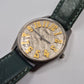 Einzigartige Fossil Damen Uhr – Vintage Design mit grünem Lederarmband