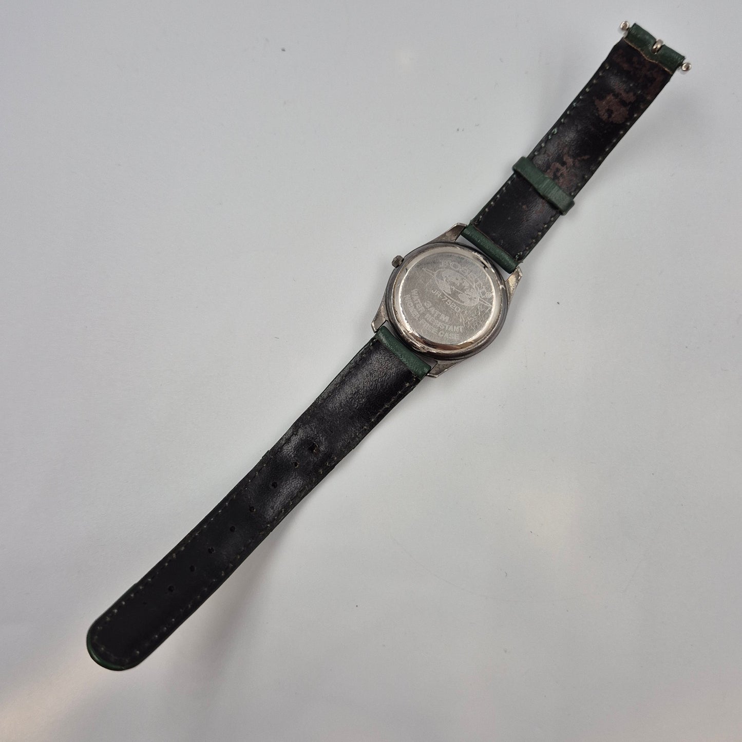 Einzigartige Fossil Damen Uhr – Vintage Design mit grünem Lederarmband