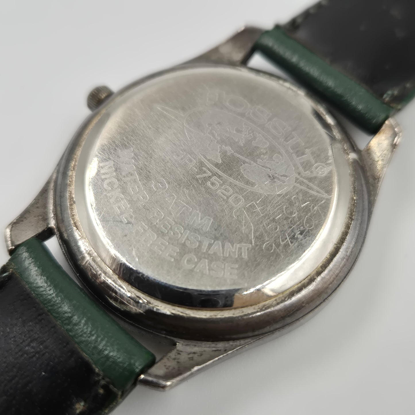 Einzigartige Fossil Damen Uhr – Vintage Design mit grünem Lederarmband