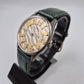 Einzigartige Fossil Damen Uhr – Vintage Design mit grünem Lederarmband