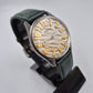 Einzigartige Fossil Damen Uhr – Vintage Design mit grünem Lederarmband