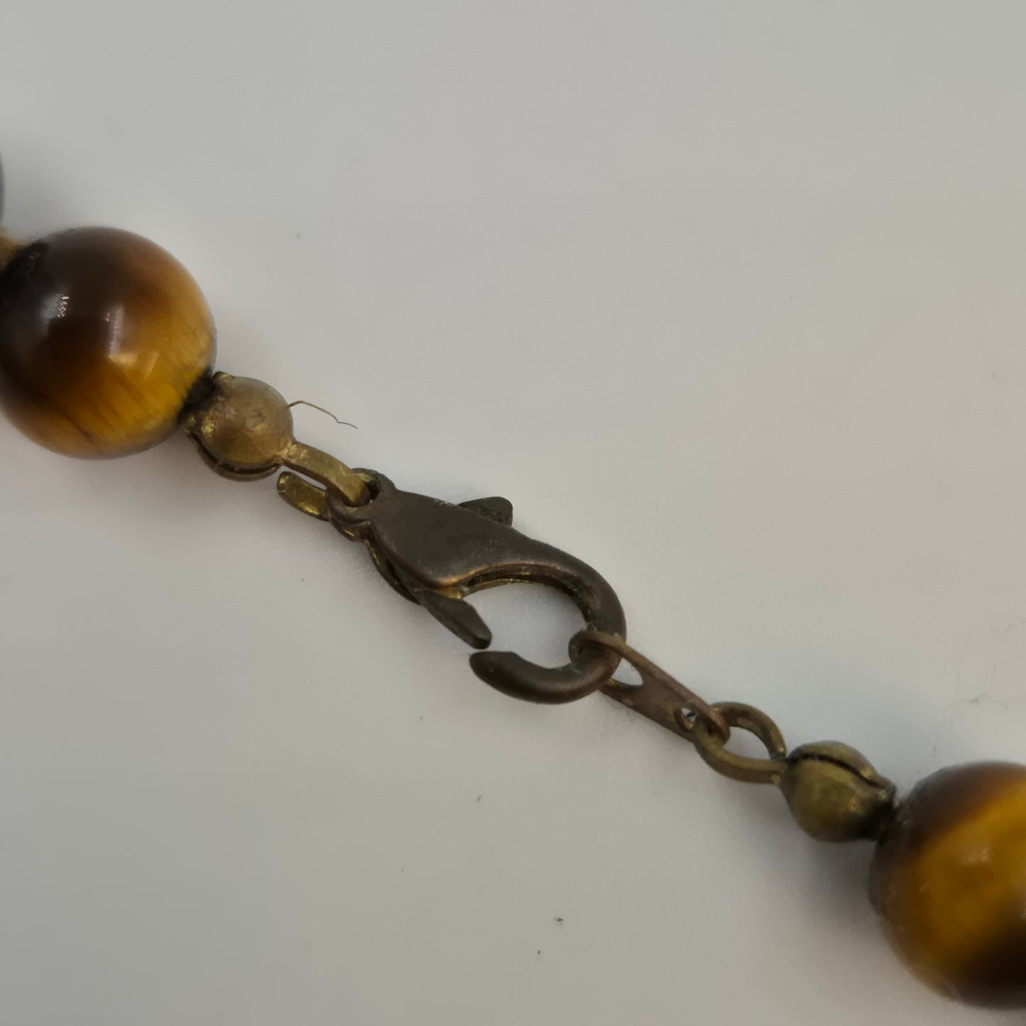 Elegante Tigerauge Edelstein Halskette – Zeitloser Naturstein Schmuck