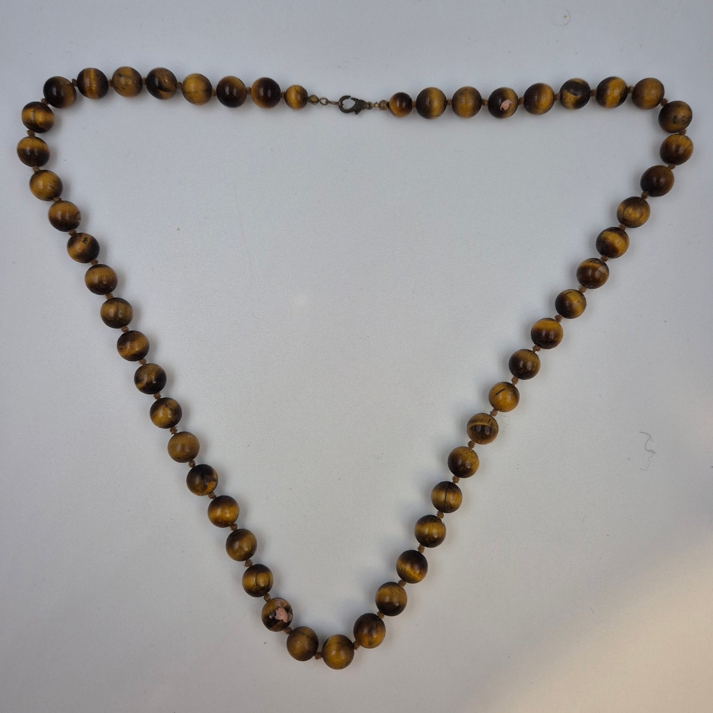 Elegante Tigerauge Edelstein Halskette – Zeitloser Naturstein Schmuck