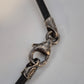 Elegante Damen Uhr Kette mit Muranoglas-Stil Anhänger in Schwarz-Gelb