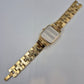 Elegante Damen Uhr Gold-Optik – Quadratisch mit Strasssteinen