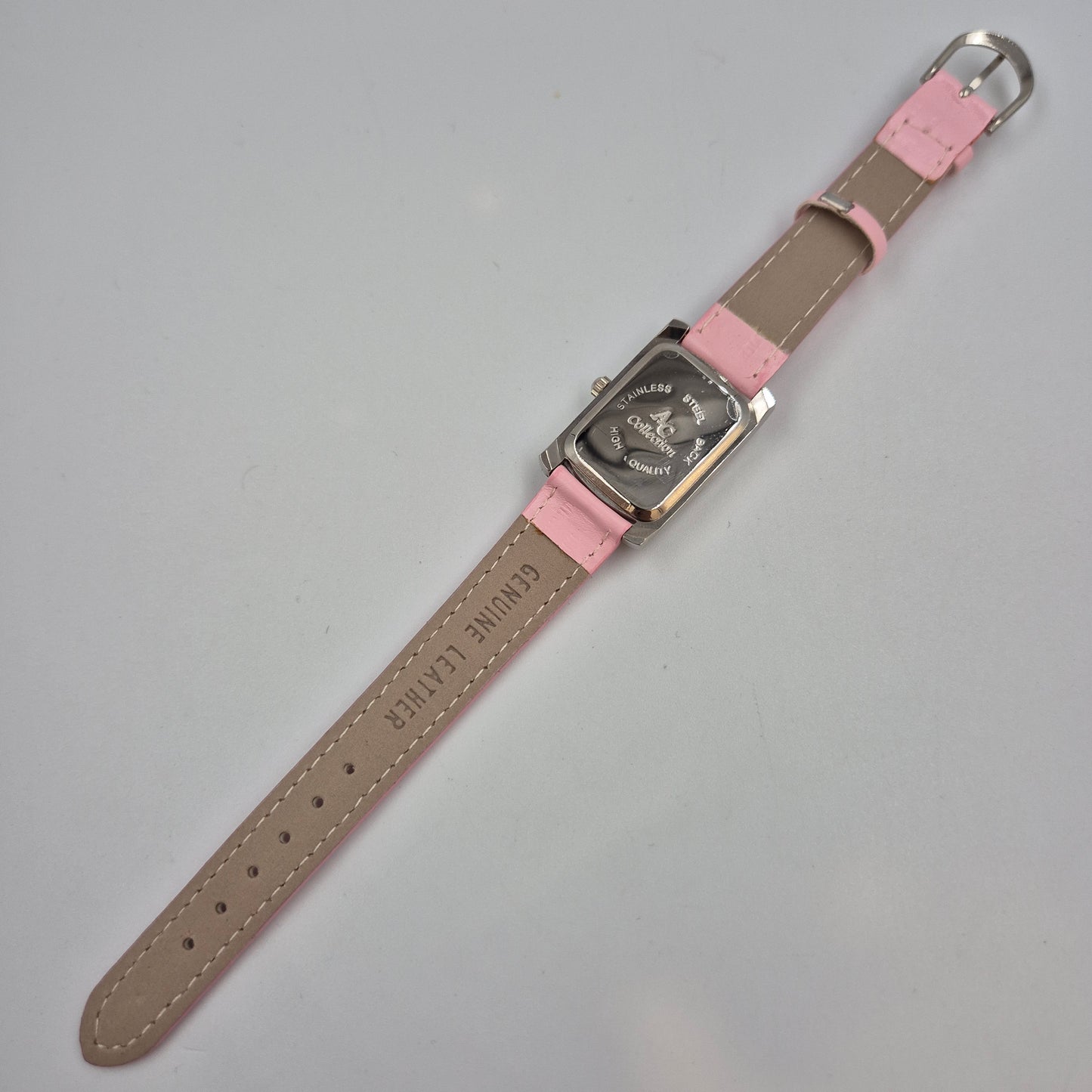 Elegante AC Collection Damen Uhr – Stilvolles Rechteck-Design in Rosa