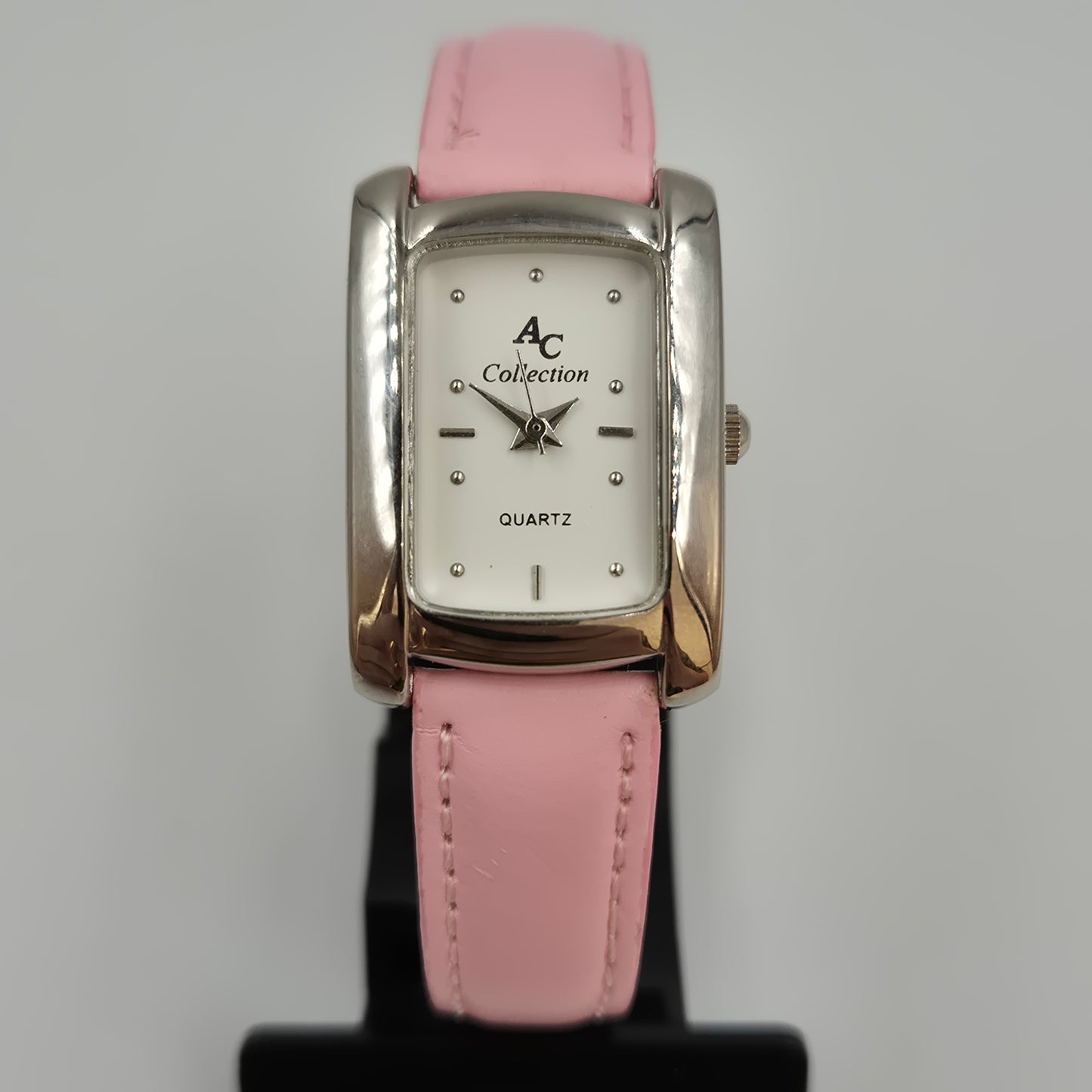 Elegante AC Collection Damen Uhr – Stilvolles Rechteck-Design in Rosa