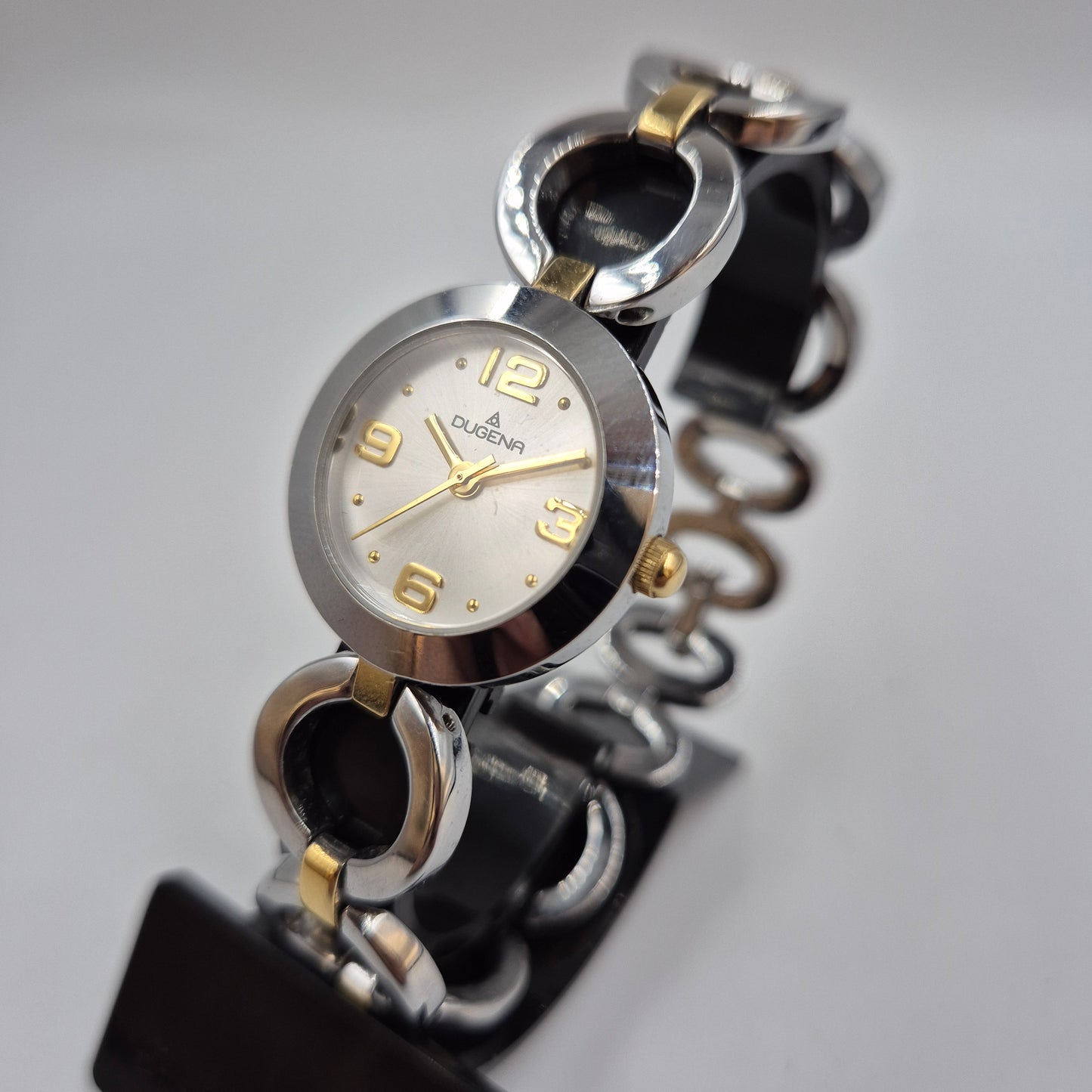 Elegante Dugena Damen Uhr – Klassisches Bicolor Spangen-Design