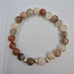 Naturstein Perlen Armband – Edler Boho-Schmuck in warmen Erdtönen