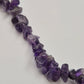 Edle Amethyst Splitter Kette – Naturstein Halskette in sattem Violett