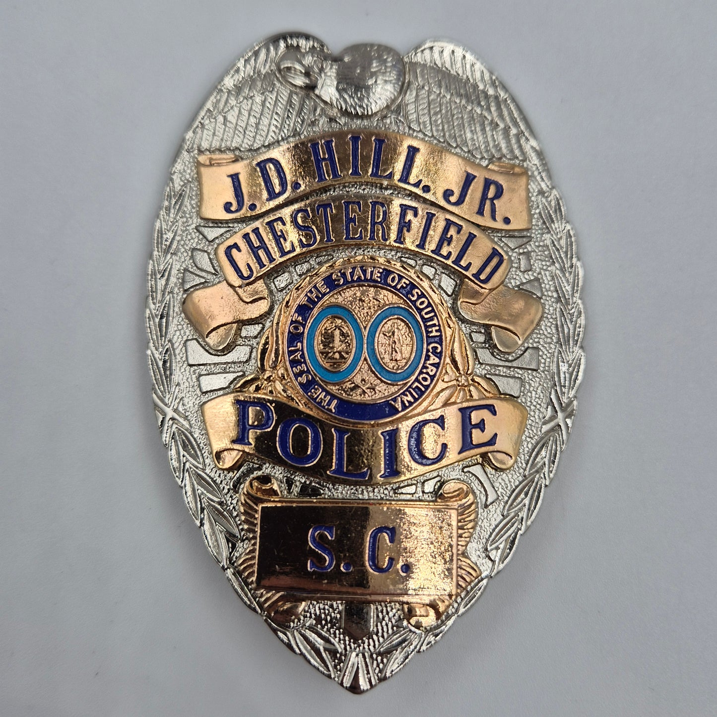 US Police Badge Brosche Chesterfield S.C. – Replik Polizeidienstmarke