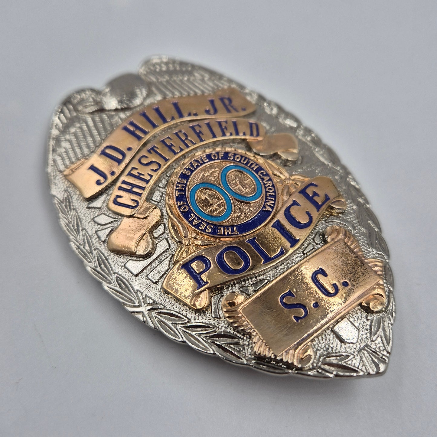 US Police Badge Brosche Chesterfield S.C. – Replik Polizeidienstmarke