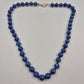 Elegante Lapis Lazuli Naturstein Kette – Tiefblau mit Karabinerverschluss