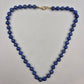 Elegante Lapis Lazuli Naturstein Kette – Tiefblau mit Karabinerverschluss