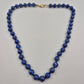 Elegante Lapis Lazuli Naturstein Kette – Tiefblau mit Karabinerverschluss
