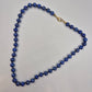 Elegante Lapis Lazuli Naturstein Kette – Tiefblau mit Karabinerverschluss