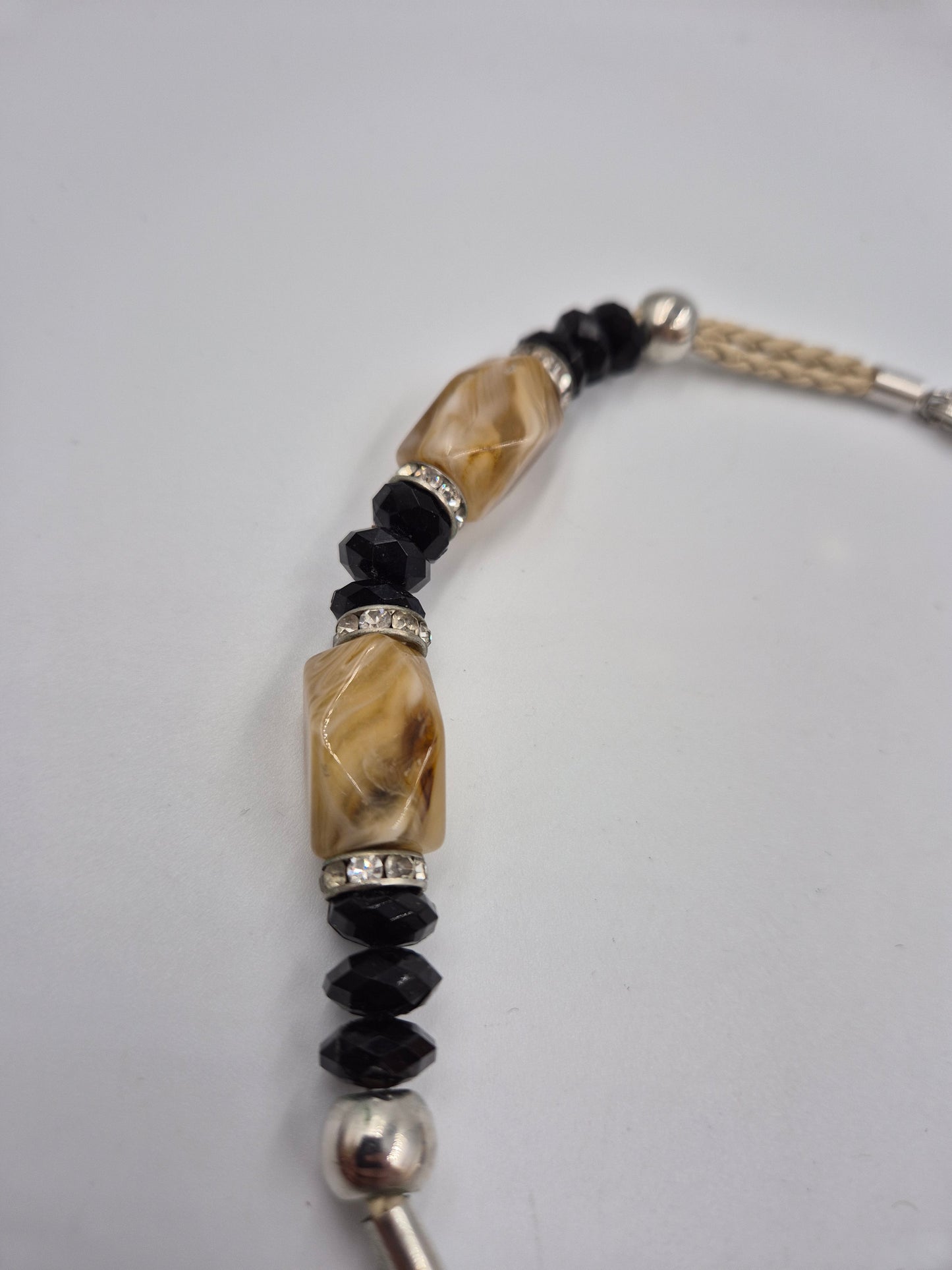 Elegante BIBA Damen Kette mit Herz Anhänger aus Naturstein