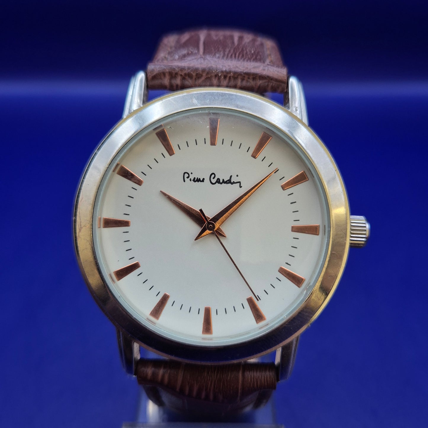 Klassische Pierre Cardin Herren Uhr – Stilvolles Design in Roségold & Braun