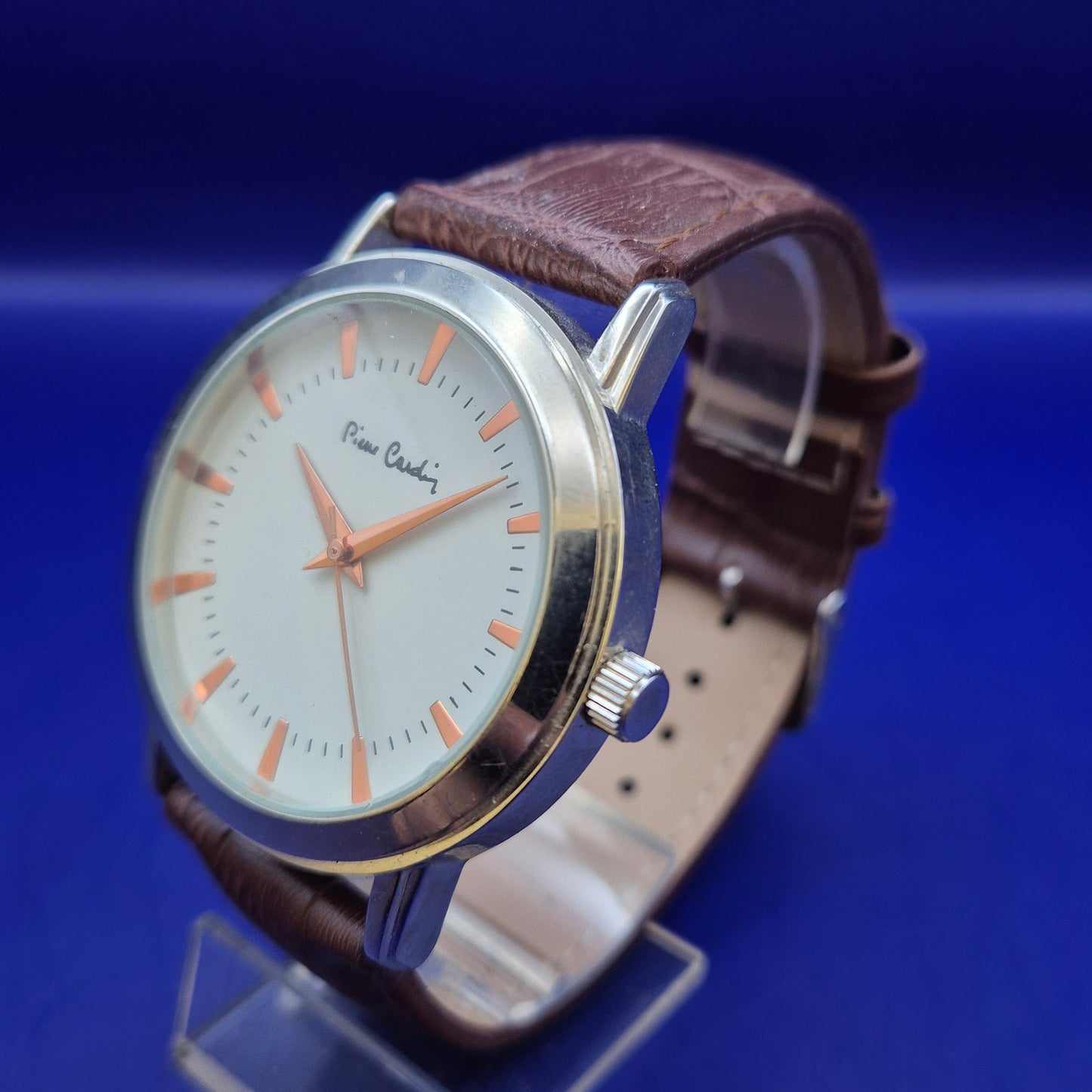 Klassische Pierre Cardin Herren Uhr – Stilvolles Design in Roségold & Braun