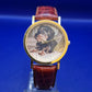 Ausgefallene Unisex Uhr mit Hundemotiv – Vintage Style in Gold & Braun