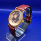 Ausgefallene Unisex Uhr mit Hundemotiv – Vintage Style in Gold & Braun