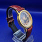 Ausgefallene Unisex Uhr mit Hundemotiv – Vintage Style in Gold & Braun