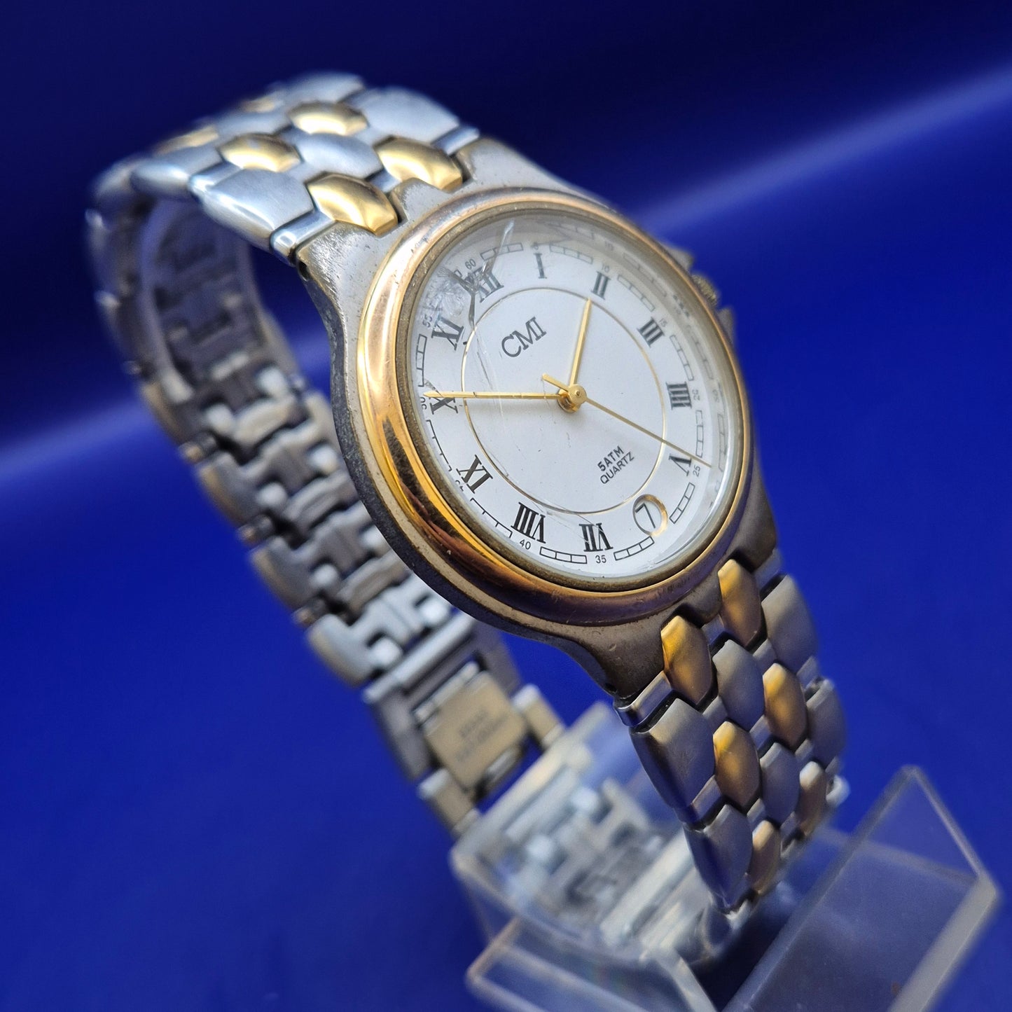 Klassische CMI Herren Uhr Bicolor – Elegantes Design mit Defekt