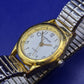 Klassische Fortuna Damen Uhr – Goldener Vintage-Stil mit Zugband