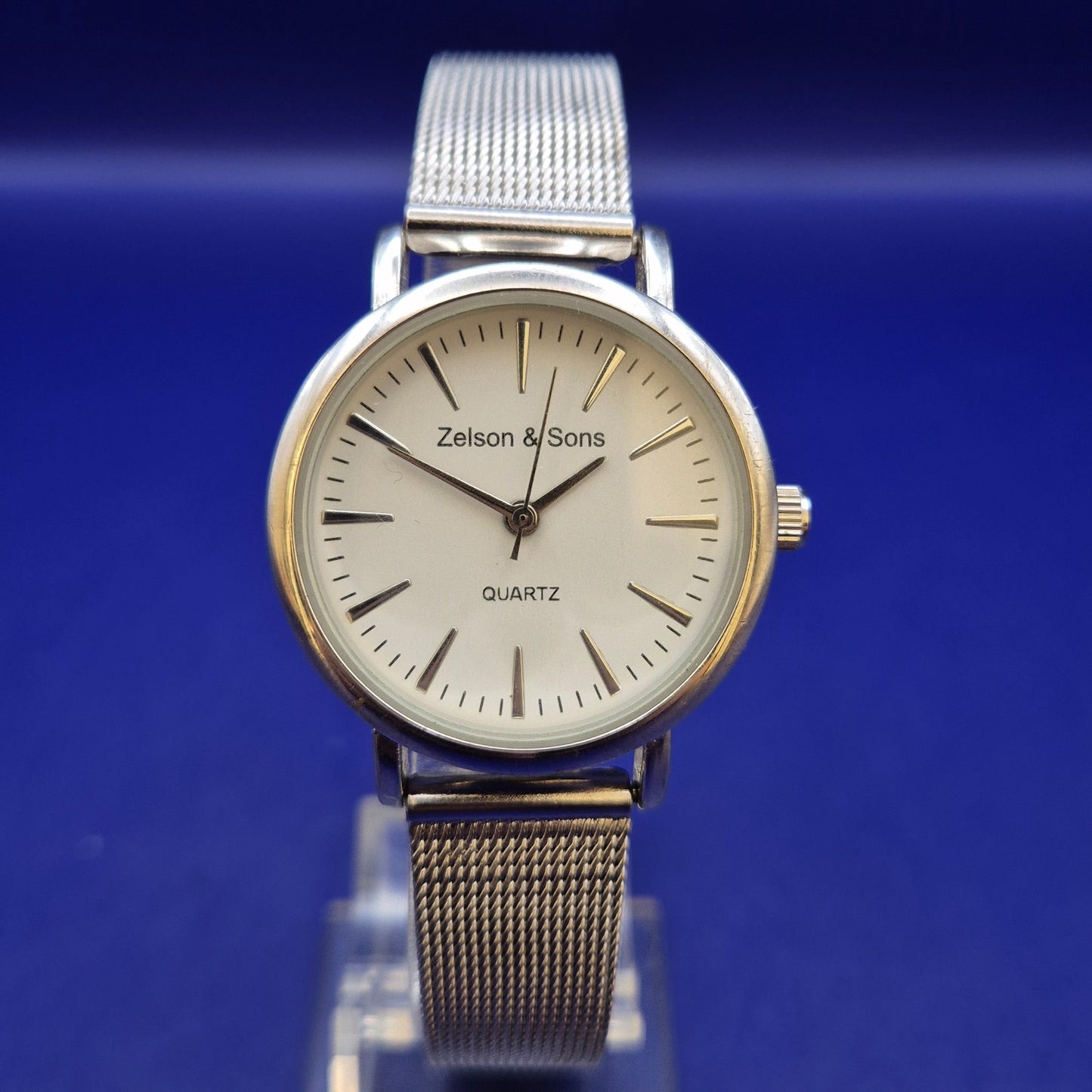 Klassische Zelson & Sons Damen Uhr – Minimalistisches Silber-Design