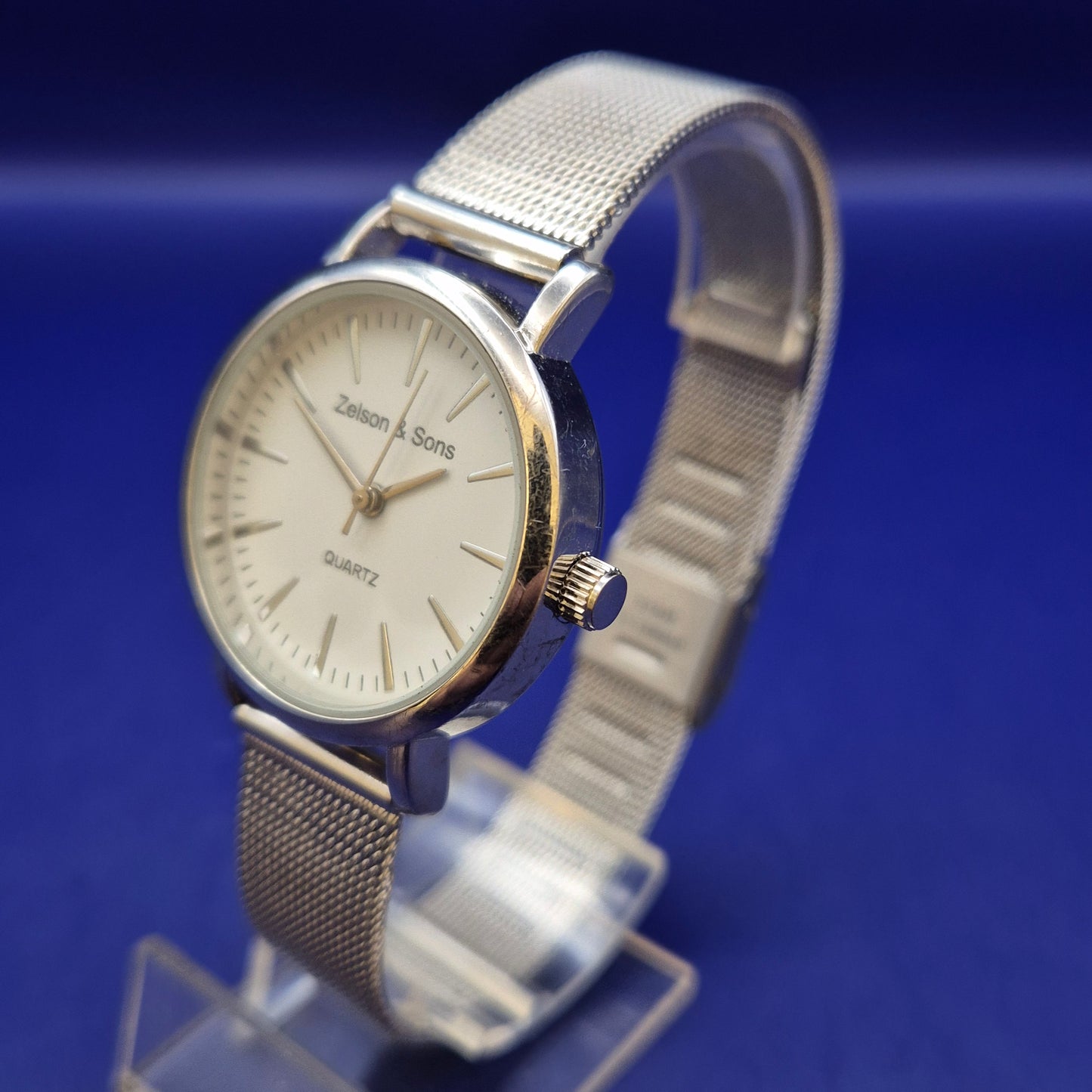 Klassische Zelson & Sons Damen Uhr – Minimalistisches Silber-Design